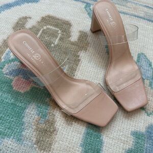Chinese Laundry Women's Nude Heeled Sandals